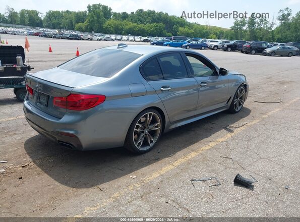 WBAJB9C5XJB036193 2018 BMW 5 SERIES Gray Tył prawy