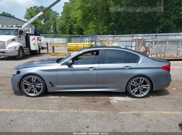 WBAJB9C5XJB036193 2018 BMW 5 SERIES Gray 