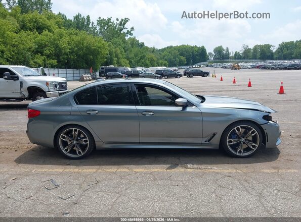 WBAJB9C5XJB036193 2018 BMW 5 SERIES Gray Widok wnętrza 360 stopni
