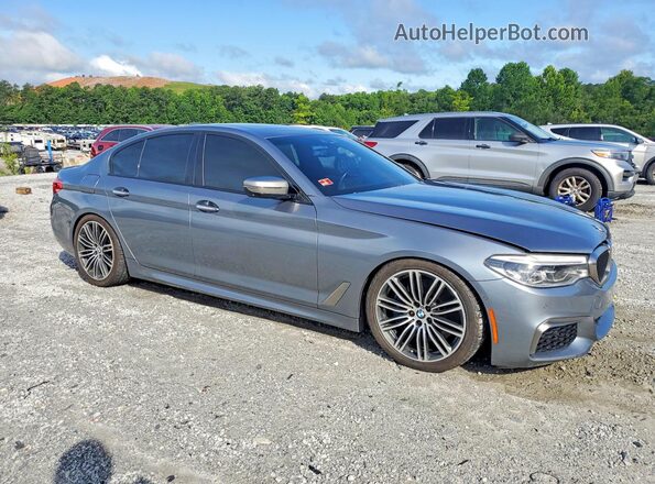 WBAJB9C5XJB287277 2018 BMW 5 SERIES Silver Передня права чверть