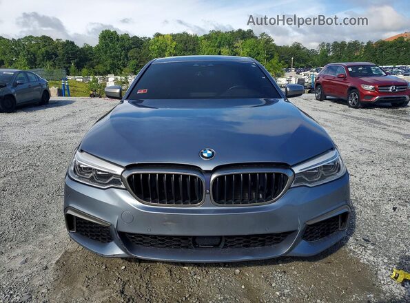 WBAJB9C5XJB287277 2018 BMW 5 SERIES Silver Вид спереду