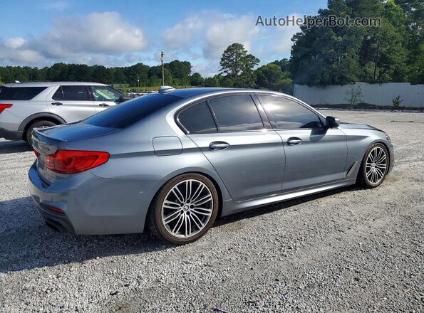 WBAJB9C5XJB287277 2018 BMW 5 SERIES Silver Задня права чверть