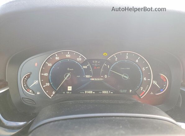 WBAJB9C5XJB287277 2018 BMW 5 SERIES Silver Вид щитка приладів