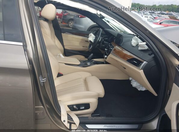 WBAJE5C36HG914102 2017 BMW 5 SERIES Beige Vista interior delantera