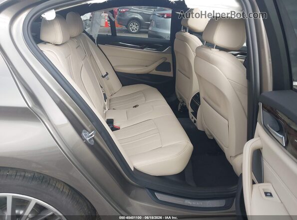 WBAJE5C36HG914102 2017 BMW 5 SERIES Beige Vista de la etiqueta del VIN