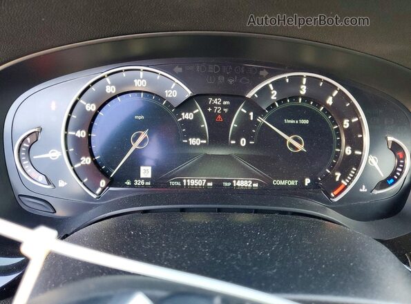 WBAJE5C39HG913672 2017 BMW 5 SERIES Silver Widok zestawu wskaźników