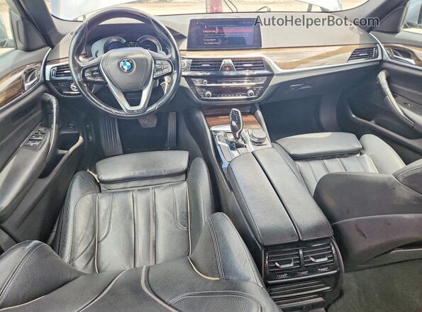 WBAJE5C53JWA93217 2018 BMW 5 SERIES Gray Առջևի վահանակի տեսք