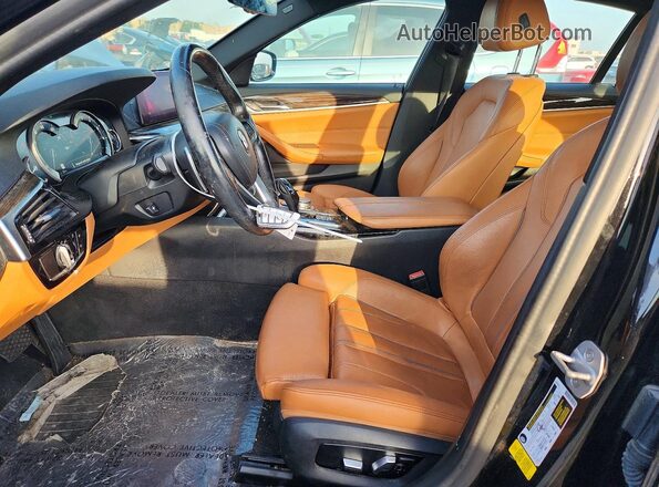 WBAJE5C55KWA98646 2019 BMW 5 SERIES Black Вид салону спереду