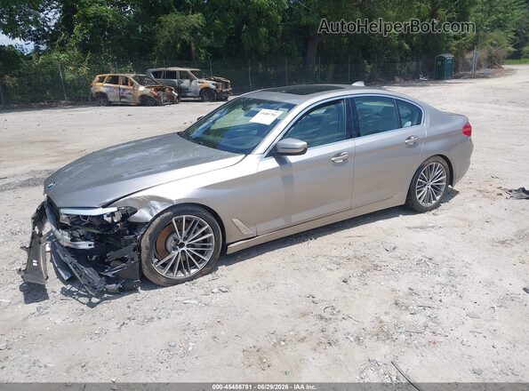 WBAJE5C5XKWW42488 2019 BMW 5 SERIES Brown Przód lewy