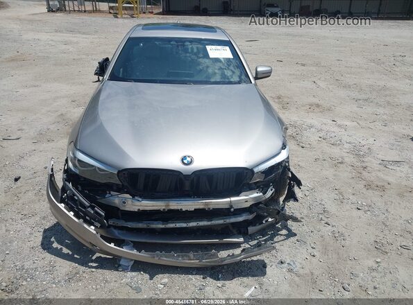 WBAJE5C5XKWW42488 2019 BMW 5 SERIES Brown Widok zestawu wskaźników