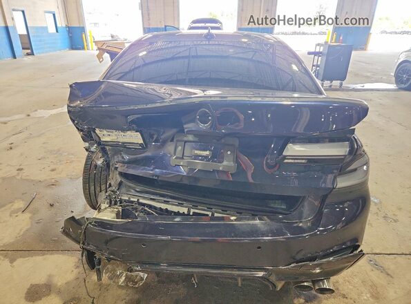 WBAJE7C34HG888465 2017 BMW 5 SERIES Blue Вид ззаду