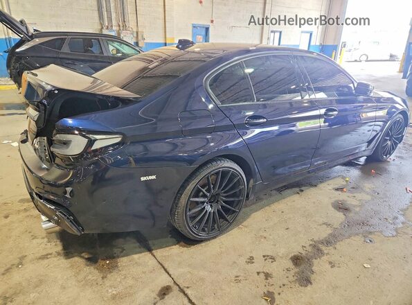 WBAJE7C34HG888465 2017 BMW 5 SERIES Blue Задня права чверть