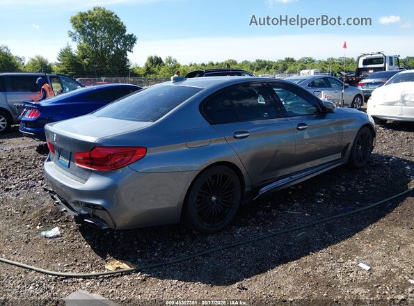 WBAJE7C3XHWA03288 2017 BMW 5 SERIES Серый Задняя правая четверть