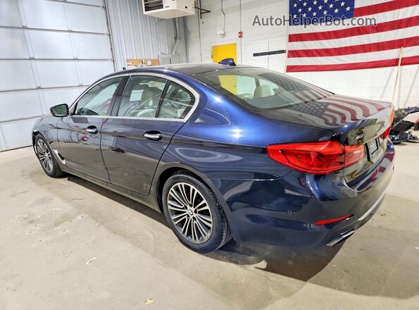 WBAJE7C51JWD53108 2018 BMW 5 SERIES Blue Задня ліва чверть