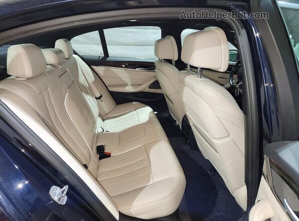 WBAJE7C51JWD53108 2018 BMW 5 SERIES Blue Вид задніх сидінь