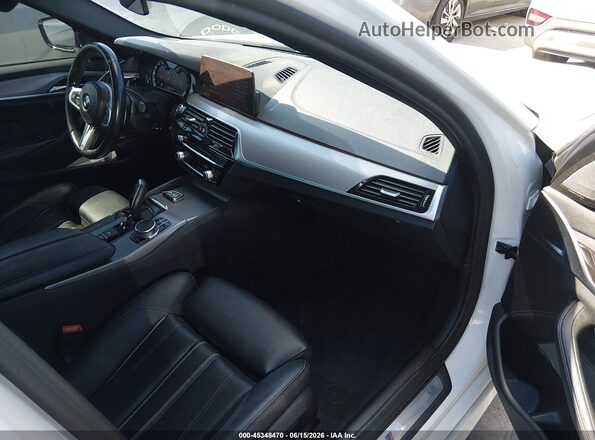 WBAJE7C52KWW17306 2019 BMW 5 SERIES White Вид салону спереду