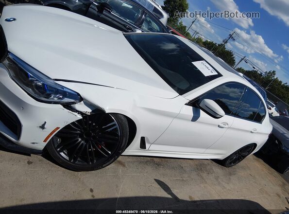WBAJE7C52KWW17306 2019 BMW 5 SERIES White Панорамний вид салону 360°