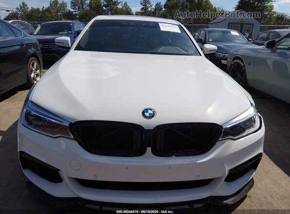 WBAJE7C52KWW17306 2019 BMW 5 SERIES White Вид щитка приладів
