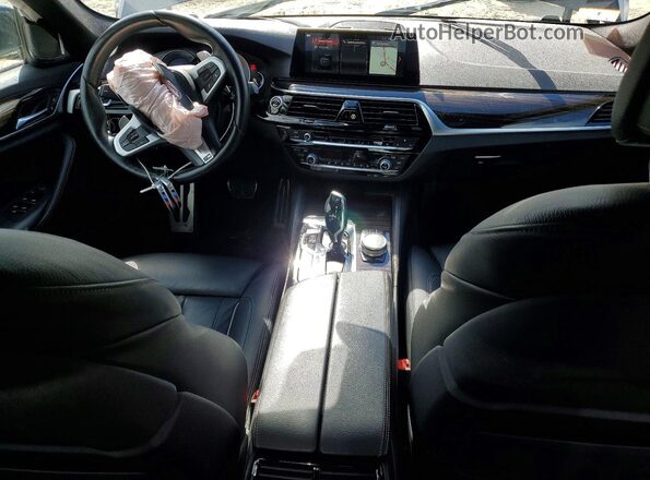 WBAJE7C53KWW29559 2019 BMW 5 SERIES Black წინა პანელის ხედი
