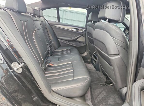 WBAJE7C54JG892376 2018 BMW 5 SERIES Black Rear seats view