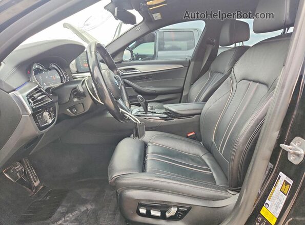 WBAJE7C54JG892376 2018 BMW 5 SERIES Black Front interior view