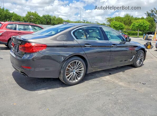 WBAJE7C54JWC56565 2018 BMW 5 SERIES Brown Rear right