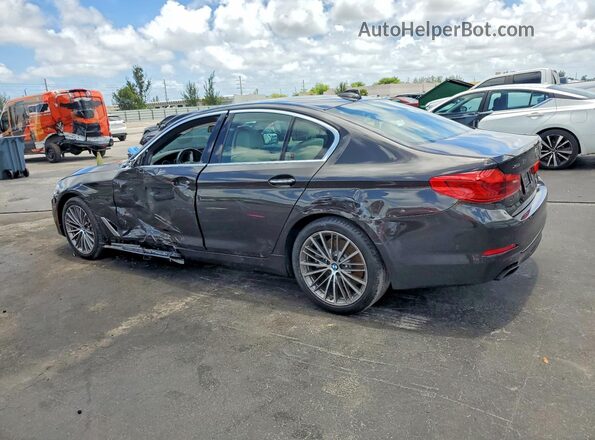 WBAJE7C54JWC56565 2018 BMW 5 SERIES Brown Rear left
