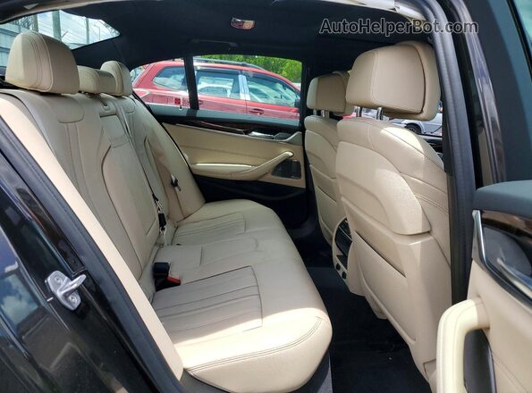 WBAJE7C54JWC56565 2018 BMW 5 SERIES Brown Rear seats view