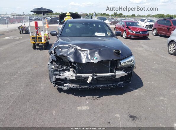 WBAJE7C56KWD55017 2019 BMW 5 SERIES Black Вид спереду