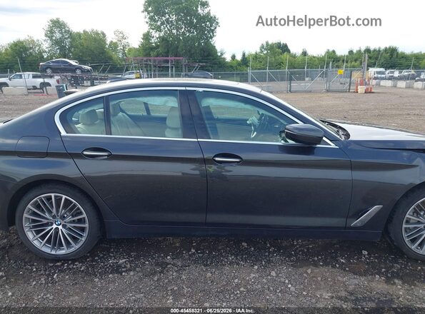 WBAJE7C57JWA03997 2018 BMW 5 SERIES Gray უკანა სალონის ხედი