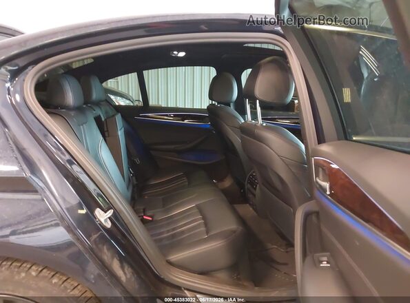 WBAJE7C57JWC54924 2018 BMW 5 SERIES Blue Vista de la etiqueta del VIN