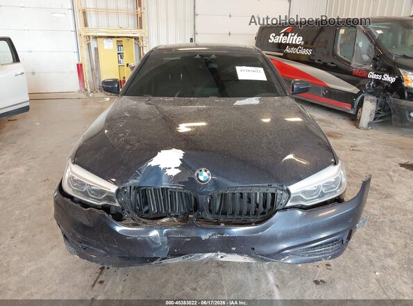 WBAJE7C57JWC54924 2018 BMW 5 SERIES Blue Vista del cuadro de instrumentos