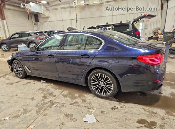 WBAJE7C59KWW05251 2019 BMW 5 SERIES Blue Задня ліва чверть