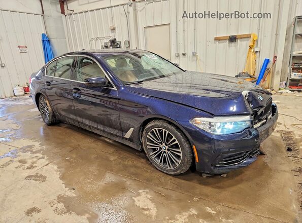 WBAJE7C59KWW05251 2019 BMW 5 SERIES Blue Передня права чверть
