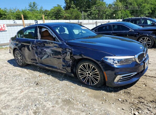 WBAJE7C5XKWW08899 2019 BMW 5 SERIES Blue Передня права чверть