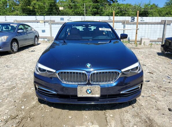 WBAJE7C5XKWW08899 2019 BMW 5 SERIES Blue Вид спереду