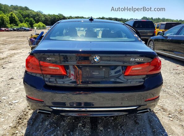 WBAJE7C5XKWW08899 2019 BMW 5 SERIES Blue Вид ззаду