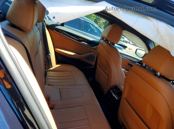 WBAJE7C5XKWW08899 2019 BMW 5 SERIES Blue Вид задніх сидінь
