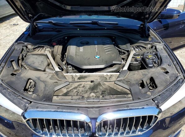 WBAJE7C5XKWW08899 2019 BMW 5 SERIES Blue Вид задньої частини салону