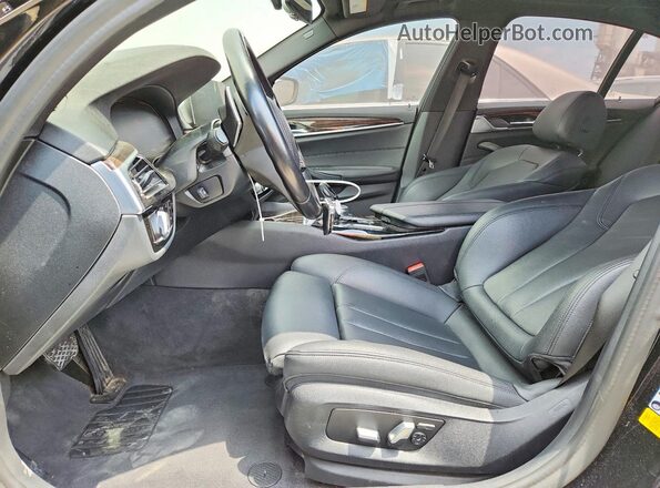 WBAJR3C01LBP95363 2020 BMW 5 SERIES Black წინა სალონის ხედი