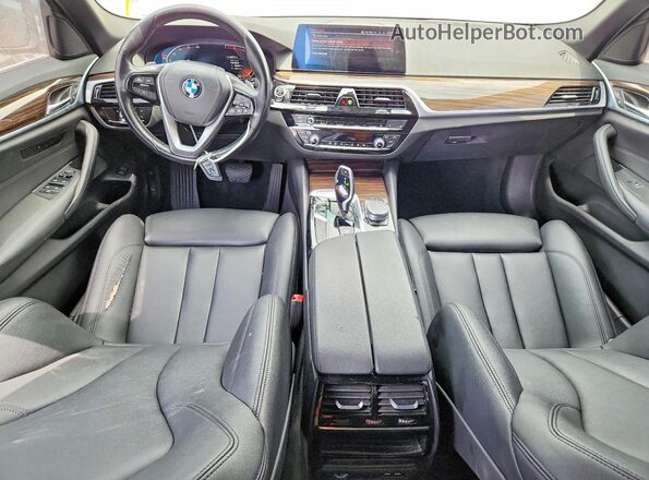 WBAJR3C01LBP95363 2020 BMW 5 SERIES Black წინა პანელის ხედი