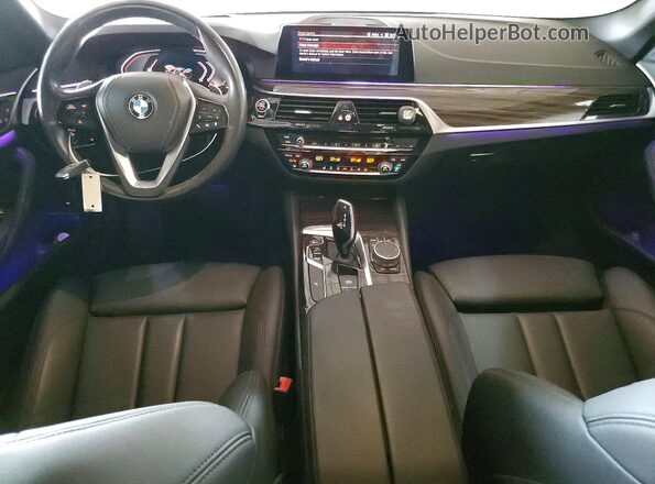 WBAJR3C06LWW70822 2020 BMW 5 SERIES White Առջևի վահանակի տեսք