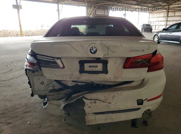 WBAJR3C06LWW70822 2020 BMW 5 SERIES White Հետևի տեսք