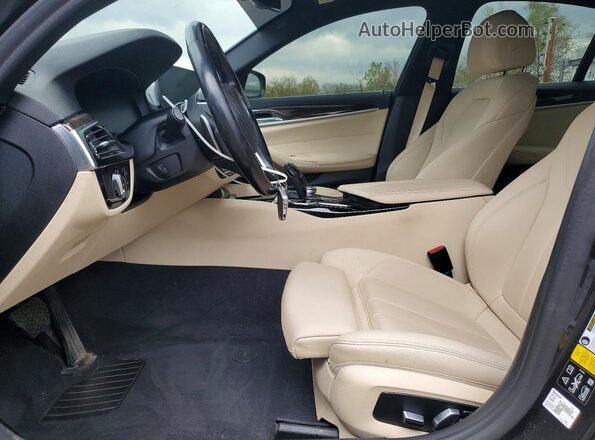 WBAJR7C00LCD77901 2020 BMW 5 SERIES Gray Vista interior delantera