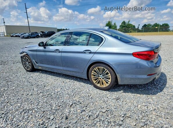 WBAJR7C01LCE57661 2020 BMW 5 SERIES Blue Trasero izquierdo