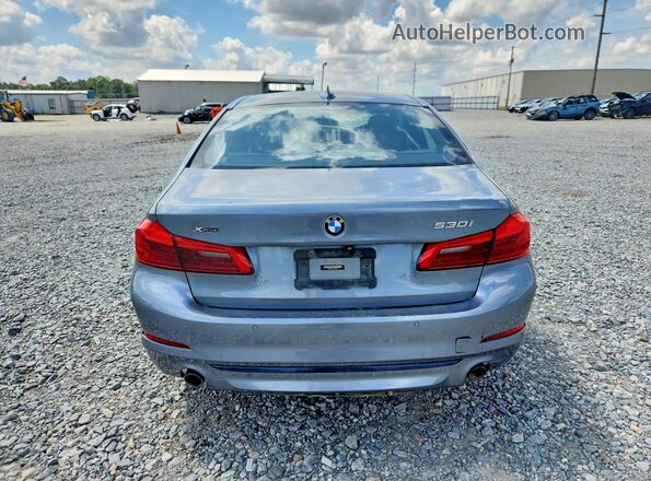 WBAJR7C01LCE57661 2020 BMW 5 SERIES Blue Vista trasera