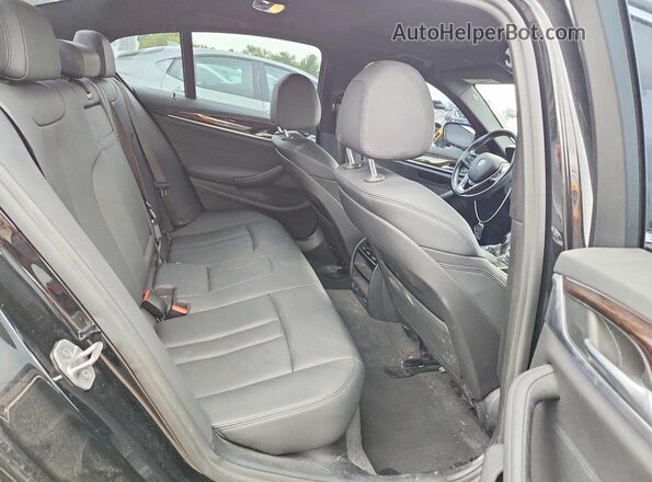 WBAJR7C04LCE45262 2020 BMW 5 SERIES Black Vista de los asientos traseros