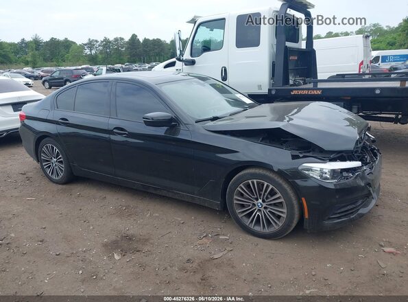 WBAJR7C04LWW79669 2020 BMW 5 SERIES Black Widok wnętrza z tyłu