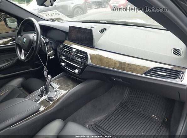 WBAJR7C04LWW79669 2020 BMW 5 SERIES Black Widok wnętrza z przodu