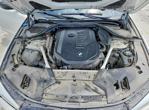 WBAJS3C02LCE58654 2020 BMW 5 SERIES Белый Вид задней части салона